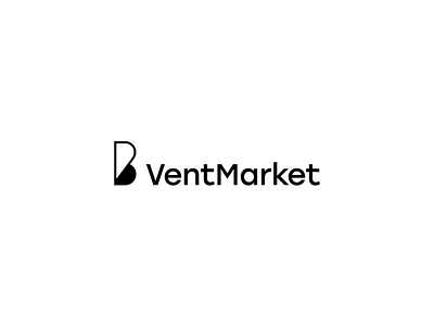 VentMarket alvodsgn animation black branding clever company design form identity logotype minimal ventilation white