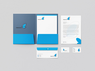 Stationery Design businesscard butterfly logo envelope letterhead professional stationery stationery design unique