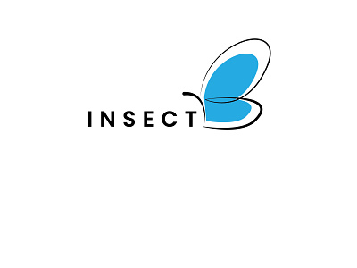 insect logo 01 branding flat illustration logo logodesign minimal professional simple logo typography vector