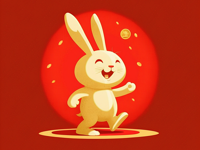 Happy Rabbit Character Design