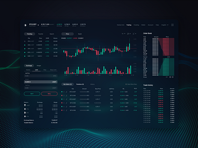 Trading View Desktop bitcoin dark design trading ui ux