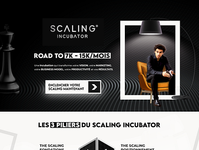 Scaling Incubator Project branding design funnels landing landingpage web design web development