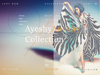 AyeshyAnoshy Clothing brand (Landing page) branding branding design clothing brand graphic design landing page design logo ui design uiux web