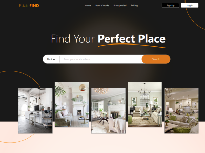 Property Marketing Web UI app art design ui