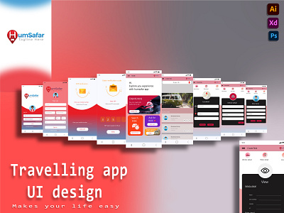 Humsafar app UI design app art branding design graphic design illustration logo ui ux vector