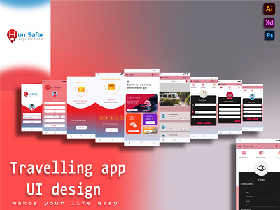 Humsafar app UI design