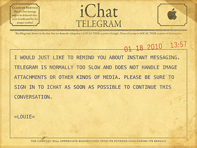 iChat Telegram ichat telegram yellow