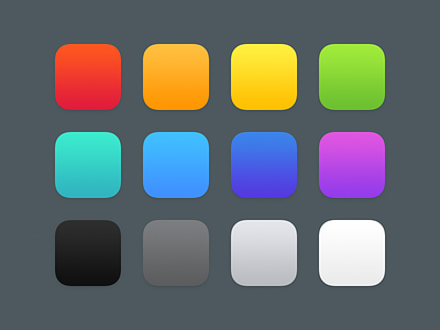 Colors color colors icon icons ios ios7 scheme