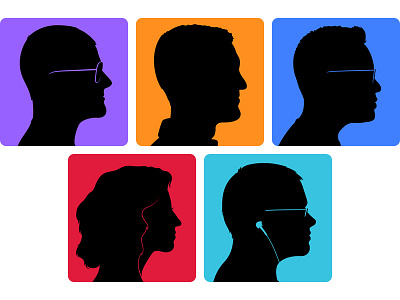 Friend Silhouette Portraits