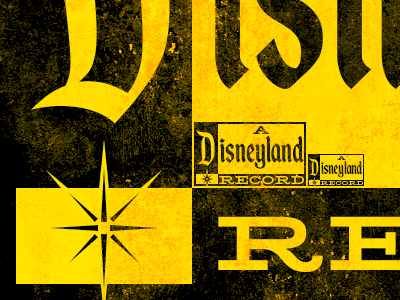 Disneyland Records disneyland yellow