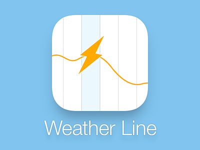 Weather Line App Icon app icon ios ios7 line weather