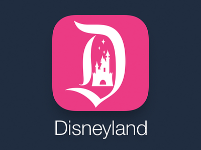 Disneyland App Icon app disneyland icon ios ios7