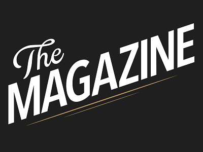 The Magazine Logotype [Rebound] cover magazine newsstand