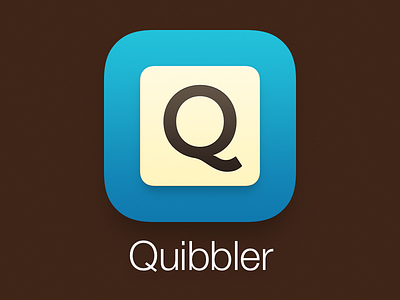Quibbler App Icon app crossword game ios ios7 ipad iphone quibbler