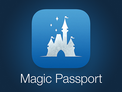 Magic Passport App Icon (WDW) app disney world icon ios ios7 magic passport walt disney world