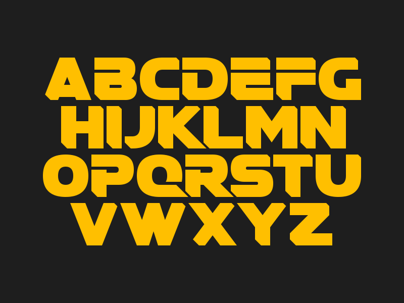 Star Wars-esque Typography font star wars type typography