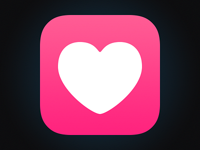Albums Icon albums app heart icon ios iphone pink
