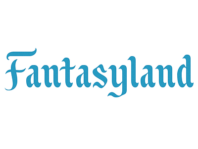 Fantasyland disneyland fantasyland lettering magic passport type