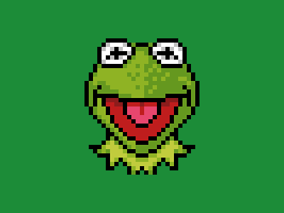 Kermit 32 disney icon jim henson kermit muppets pixel