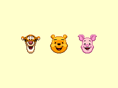 Winnie the Pooh Pixel Art