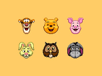 Winnie the Pooh & Friends disney eeyore owl piglet pixel rabbit tigger winnie the pooh