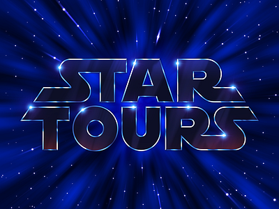 Star Tours II disneyland logo star star wars tours