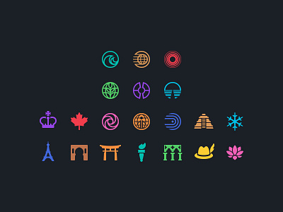 Epcot Icons disney epcot future futureworld icons symbols world showcase