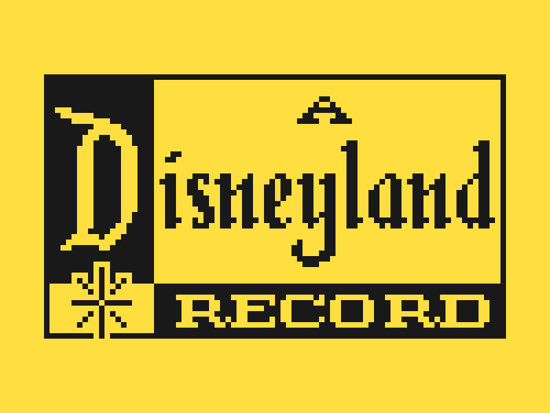 8 bit magic kingdom walt disney world logo