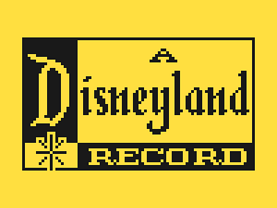 Pixel Disneyland Records Logo