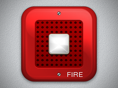 Fire in the Disco alarm fire red siren square