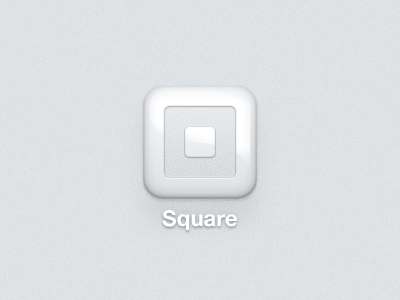 Square icon app credit card icon square white