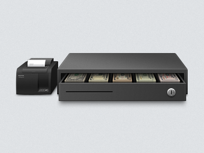 Receipt Printer and Cash Drawer app cash drawer icon icons money receipt receipt printer square