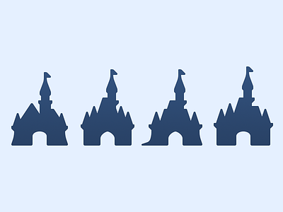 Disney Castle Icons