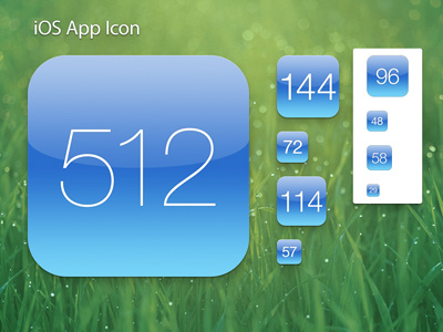 iOS App Icon Template icon icons ios ipad iphone retina