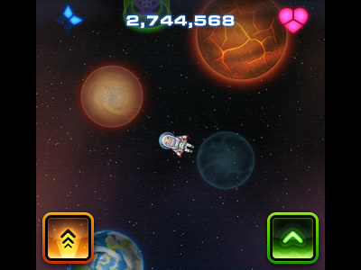 Floating UI astronaut astronut game iconfactory iphone