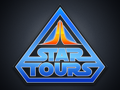 Star Tours blue disneyland orange star star tours wars