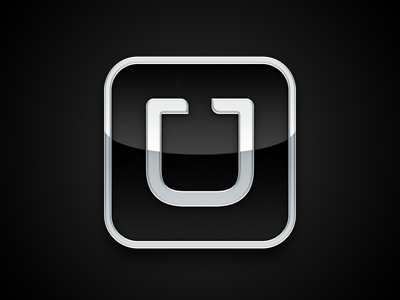 Uber App Icon app black car icon uber