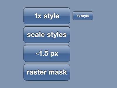 @2x 2x buttons iphone layer photoshop style ui