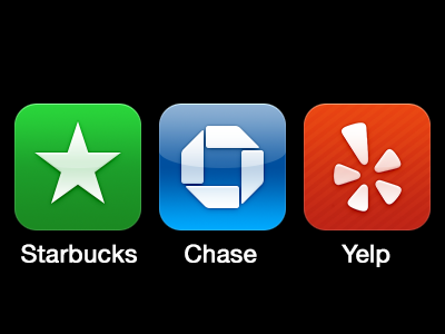 Simple Icons app chase icon ios simple starbucks yelp