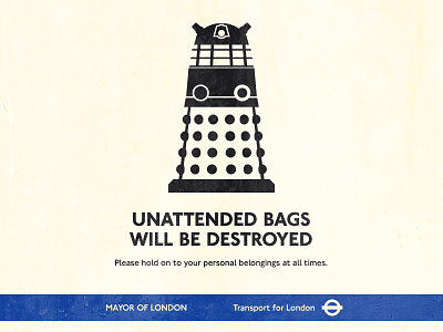 Unattended Bags Will Be Destroyed