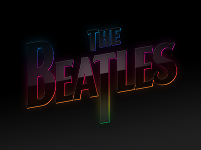 The Beatles beatles black rainbow
