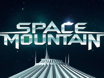 Space Mountain Type disneyland future futuristic gloss metal mountain shiny space tomorrowland type