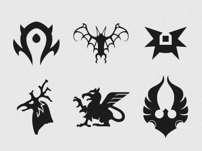WoW Symbols glyphs logos pictograms symbols warcraft