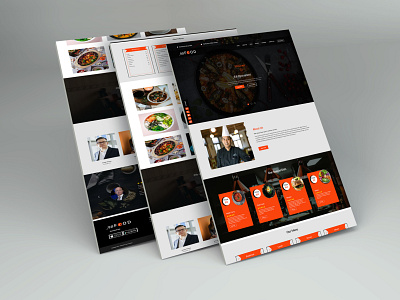 Restaurant Web UI Design graphic design ui ux webui