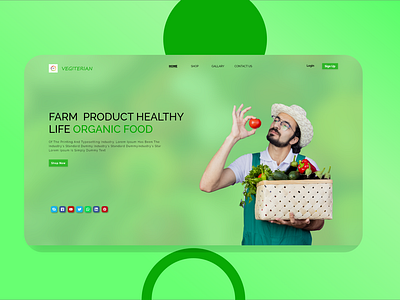 Food E-commer's Landing page design