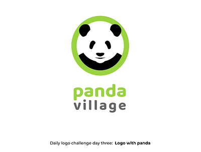 Logo with Panda branding daily logo challenge dailylogochallenge design logo