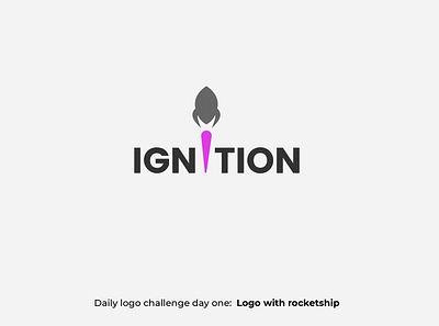 Logo with rocketship daily logo challenge dailylogochallenge design logo