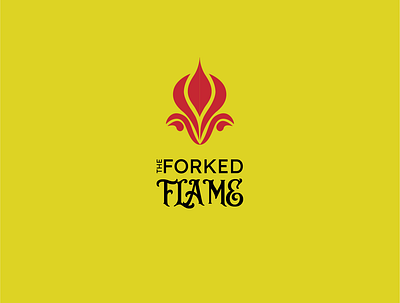 Logo for The Forked Flame branding daily logo challenge dailylogochallenge design logo