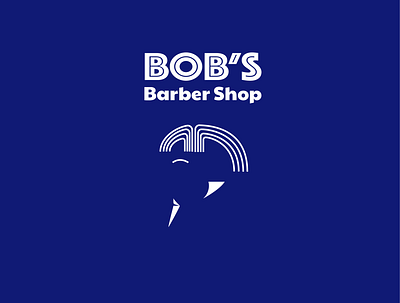 Logo for Bob's Barber Shop. daily logo challenge dailylogochallenge design logo
