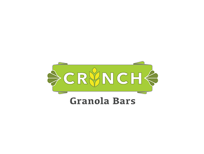 Logo for Crunch granola bars branding daily logo challenge dailylogochallenge design logo